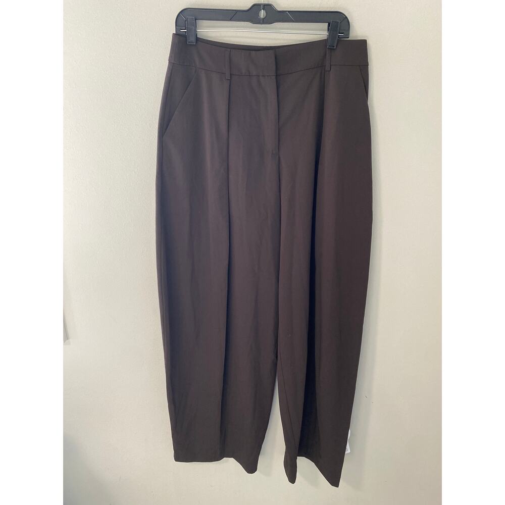 NWOT Asos Wide Leg Flowy Trouser Pants, Brown Size 8
